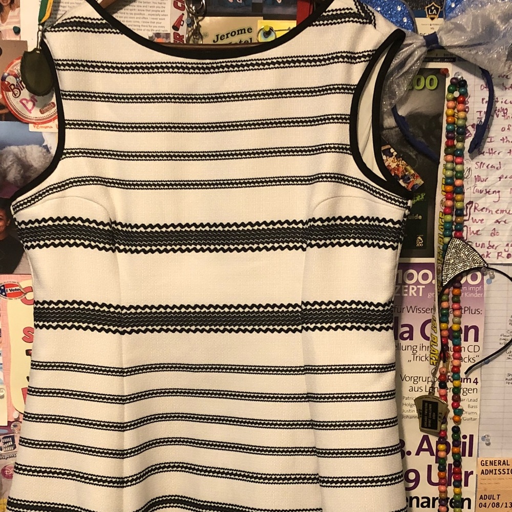 Knee Length Quilt-Patterned Dress